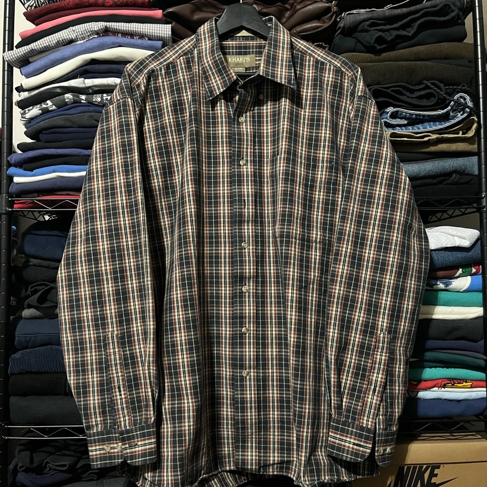 Arrow Men’s Plaid Button-Down Shirt - Brown & Green